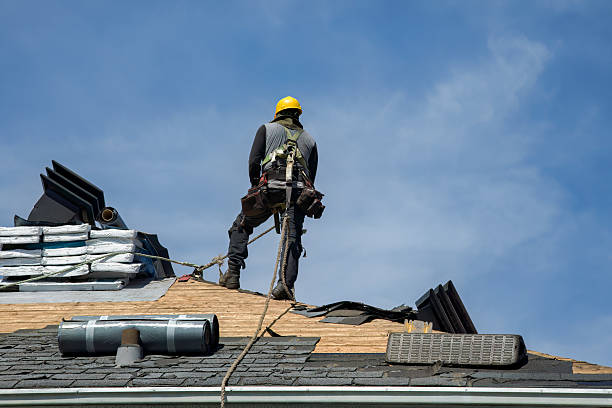 Professional Gutter Installation technician working in Pine, CO